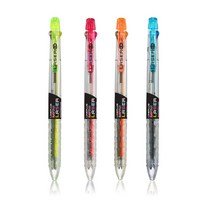 [문구조아] 라인플러스 라탄 레이져 볼펜 형광파랑, 5개