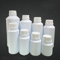 [10개] PE 150ml-1L 불투명 광구 잠금캡 병 약품 액체 제약 가루 소분 봉인 공병 제조, 500ml-10개묶음