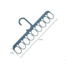 코트 옷걸이 다기능 옷 건조 랙 건조 옷 바지 양말 수건 옷장 공간 보호기 후크 플라스틱 구성, 하나, Blue