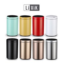리비크 프리미엄 트리플 자동센서 휴지통 LV-S12, 블랙