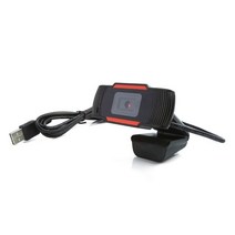 USB 웹캠 480P 웹 카메라 내장 마이크 회전 노트북 컴퓨터용 풀 비디오 통화, 01 빨간