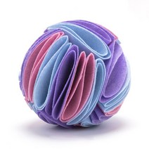 간식 로봇 자동 MEOWS Dog Sniffing Ball Puzzle Toys IQ 느린 디스펜스 피더 증가 Foldable Nose Sniff 애완 동물 훈련, 15cm, 12 L