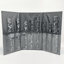 헤어디자이너 전용 커트 헤어브러쉬 미용사 미용실 헤어브러시 이발소 빗, 9개 set