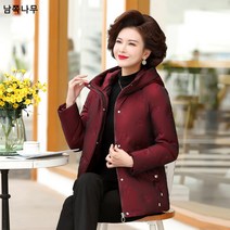 엄마 가을 겨울 아우터 중년 패딩 2022 중장년 패딩 여 숏 서양식 패딩 점퍼