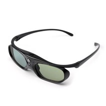 VR AR 셔터 3D 안경 Dlp-link LCD XGIMI H2 Horizon Halo Aura 프로젝터와 호환되는 충전식 가상 현실 VR, 01 Black