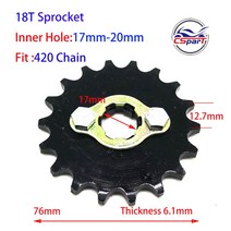 스프로켓 8단 9단 10단 11단 12단 스프라켓 먼지 자전거 쿼드 오토바이 용, 18t-20