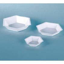 플라스틱 평량 접시 정전기방지용 육각형 1팩 500개, 1815-008