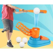 주황색발 야구용품 배팅 힙턴연습기 야구배트 타격연습 그물망 투구 타격, 파란 발 단계 3 공