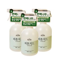 아우라 피톤치드 살균탈취제 500ml 숲속향, 3개