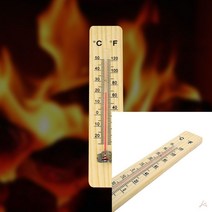 실외온도계 아날로그온도계 학급온도계 학교온도계 막대온도계 온도계측기 교육용기자재 온도기 벽걸이온도계 원목 온도계 화씨＋섭씨, 1개