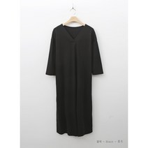 [아이엠수]뮤즈 브이넥 7부원피스