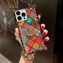 명품 자개 홀로그램 갤럭시 S23 울트라 케이스 그립톡 문양 테두리