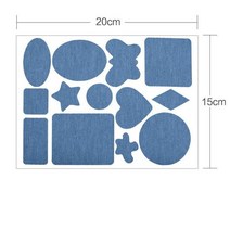 가죽보수스티커 25/20/5/1pcs 진 패치 데님 접착제 팔꿈치 DIY 청바지 수리 의류 직물 바느질, 18 1 Pack