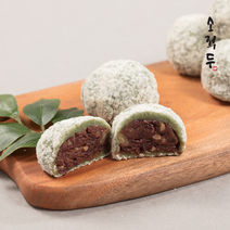 소적두 쑥 찹쌀떡 80gX8개입 국산팥앙금, 80g x 8개입, 선물용 박스, 아이스팩
