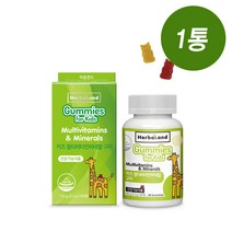허벌랜드 키즈 멀티비타민미네랄 구미젤리 60개입