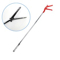 빨강 잘집혀 만능집게 120cm 쓰레기 빨래 다용도 청소, 단품