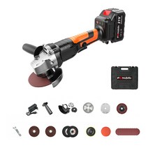 FENGMI 충전 무선 전동 앵글 그라인더 전기 절단기 연마기 연삭기 절삭기 브러시리스 모터 21V/충전기+배터리포함 풀세트, 배터리 1개  세트(3000)