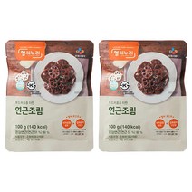 CJ 헬씨누리 연근조림 100g X 2개 (고령친화식품인증)