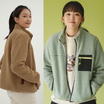 [지센] 여성 코듀로이 패치 후리스점퍼 (색상2종)