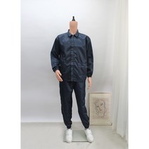 [제전복 투피스 ] Y카라 네이비 상하복 작업복긴팔 방진복 크린룸 정전기방지 무진복, 네이비 (Y카라), 4XL, 1개