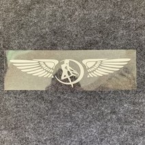 자전거데칼 자전거스티커 자전거커버 오토바이 개인 맞춤 윙 스티커 MBK 로고 장식 다채로운 레이저 반사 방수 전사 술 mbk에 대 한, Silver-B