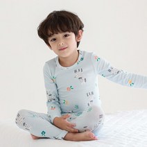 미니케이 동키블루 40수 싱글스판 유아동 실내복 유아 내의 아동 내복 주니어 266110