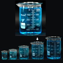 유리 비이커 500ml 1개 과학실험 실험재료 비커 초자류