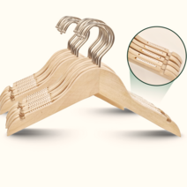 까유니아 원목 우드 논슬립 아기 옷걸이 20p, 20개, 어깨패드