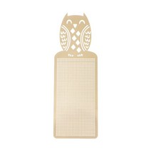 프랑스자수 DIY 귀여운 나비 올빼미 크로스 스티치 금속 책갈피 실버 황금 바느질 자수 공예 키트 1 개, [02] Owl Gold