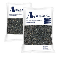 아쿠아테라 플로워링 블랙유 흑사 3~5mm 4kg, 2개