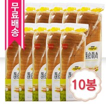 삼립 아침미소 토스트앤샌드위치 식빵 x 10봉, 1세트
