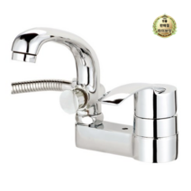 라이브잇 미리내 MP-304A 투홀 거위목 샤워겸용 세면기 수전, 8개