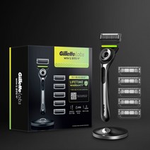 질레트랩스 딥 클렌징 바 면도기 + 면도날 6입 특별팩, 딥클렌징바 면도기 + 면도날 6입