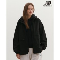 뉴발란스 여성 롱기장 우븐 자켓 바람막이 블랙 NBNMC3W712-19