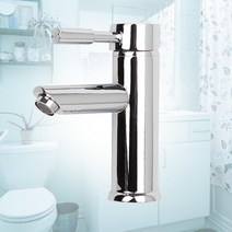 박물관 안방화장실 원홀세면대수전 소형 장례식장 욕실인테리어 리모델링 세면수도꼭지 세면기수전 물절약, 원홀세면기일자 소