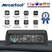 m80 car Intelligent head up display gps obd slope meter 자동차 디지털 속도계 나침반 hud 스마트 경사계