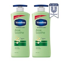 바세린 대용량 바디로션 페어알로에 600ml 2개, 600ml x 2개