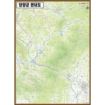 충청북도 단양군 안내지도 150cm X 105cm CB, 3.일반전용천＋롤스크린(＋32000원)