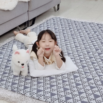거실 침대용 탄소매트 전자파없는 1인용 전기매트 전기요, 중형(105cmx180cm)