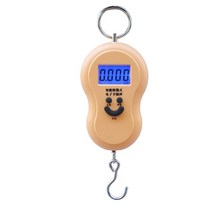 냉매저울 에어컨저울 낚시 수하물 여행을위한 휴대용 50kg 디지털 저울 교수형 전자 홈, c 카키
