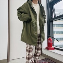 남녀공용 간절기 M65 피쉬테일 셔링 후드롱야상점퍼 4color