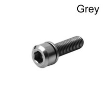 자전거부품1PC 자전거 M6x20mm 디스크 브레이크 캘리퍼스 볼트 티타늄 나사 와셔 가스 켓 액세서리, 회색