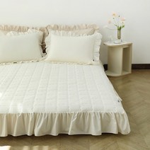 아망떼 코트니 광목 프릴 침대패드 Q, 상세설명 참조