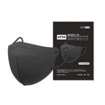 프랜드리 KF94 새부리형 마스크 숨쉬기편한 귀안아픈 컬러 패션 국산 대형, 100매입, 모던 블랙