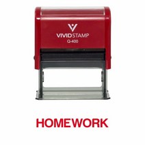 Homework Teacher Self Inking Rubber Stamp 인장/도장