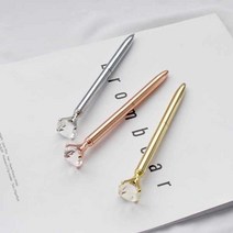 보석 볼펜 2종 다이아몬드 진주 특이한 판촉물 답례품, 진주-실버
