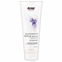 NOW Solutions 글루코사민 MSM 아르니카 리포좀 로션 8oz(237ml)