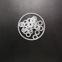고무오링 VMQ 고무 링 개스킷 C/S 3mm OD 30/31/32/33/34/35/36/37/38/39/40/41/42/43/44/45/46/47/48/49/50mm O 실리콘, [18] 47x41x3mm, [01] WHITE, [01] 1pcs