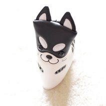 아키타 블랙 골프 드라이버커버 우드 유틸리티 아이언 퍼터커버 골프채커버 강아지 시바 MEDA 22004