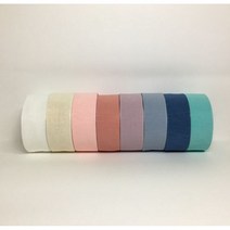 쉬폰 레이스 원단 끈 포장용 레이스 리본끈 3cm / 4cm 레이스리본 1롤 45m 파스텔톤 7색상, 살몬